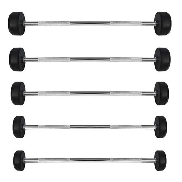Rubber-coated barbell/bar HMS 30 kg GSG-30 