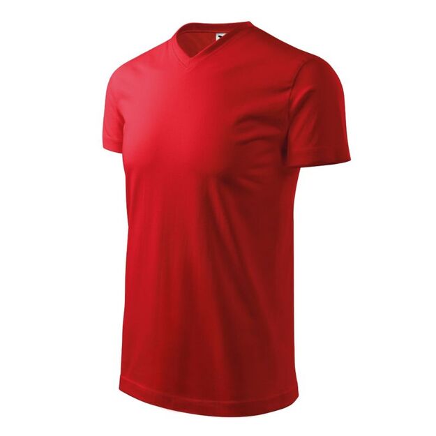 Malfini Heavy V-neck T-shirt M MLI-11107 red