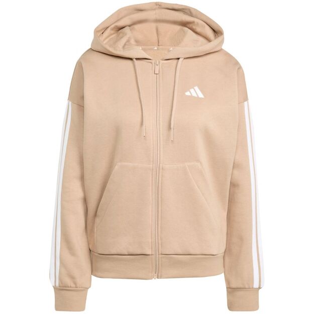 adidas Essentials 3-Stripes Full-Zip Fleece Hoodie W JX7706