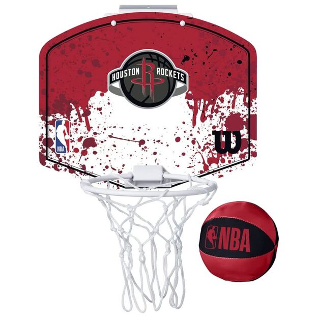 Wilson NBA Team Houston Rockets Mini Hoop Basketball Backboard WTBA1302HOU