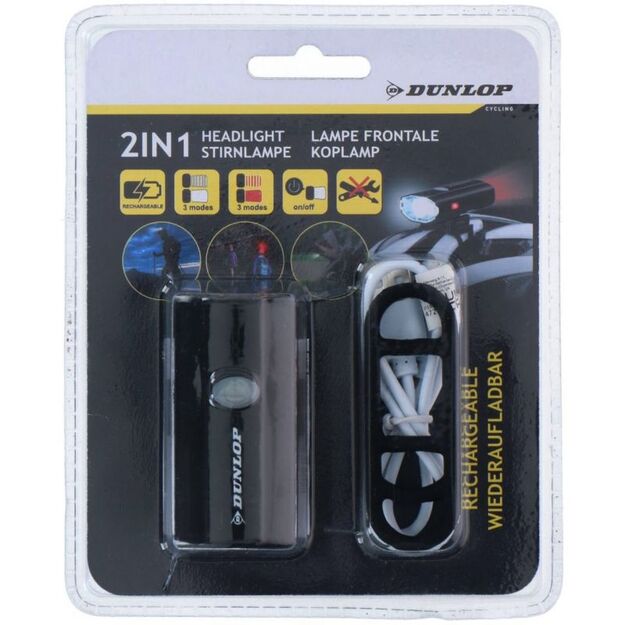 Dunlop 2-in-1 Bicycle Light 472843