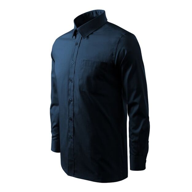 Men\ s Style LS Shirt (Navy Blue)