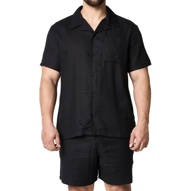BOSS Vida_Shirt NERO Beach Shirt (50540154-001)