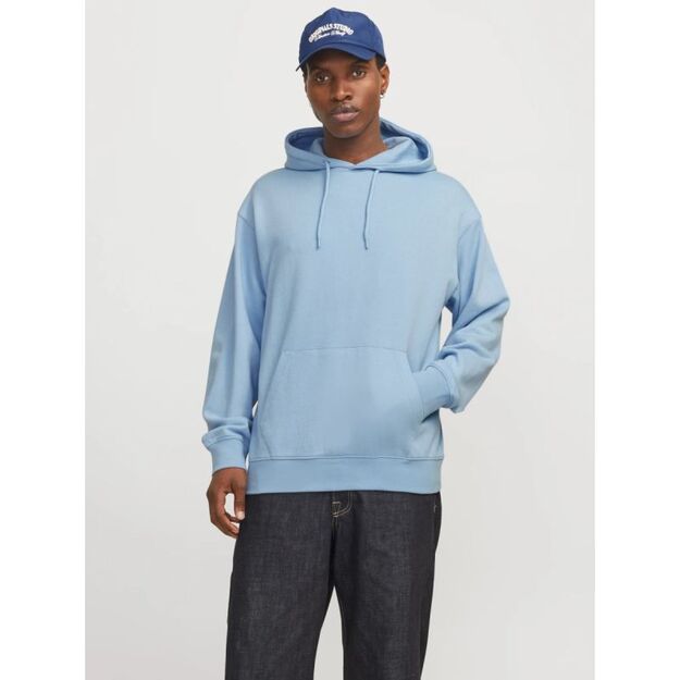 Jack&Jones Men\ s Hoodie JJESTAR BASIC SWEAT HOOD NOOS 12257852 CHAMBRAY BLUE
