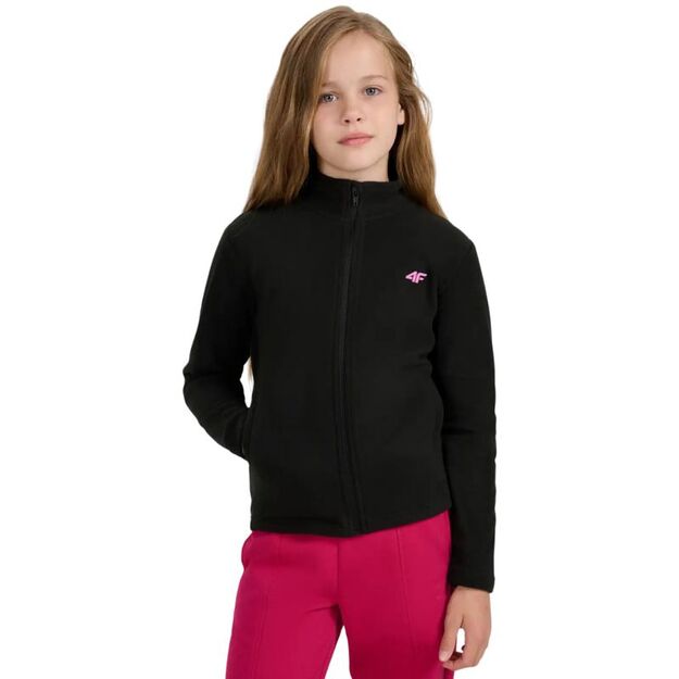Fleece for girls 4F F346 deep black 4FJWAW25TFLEF346 20S