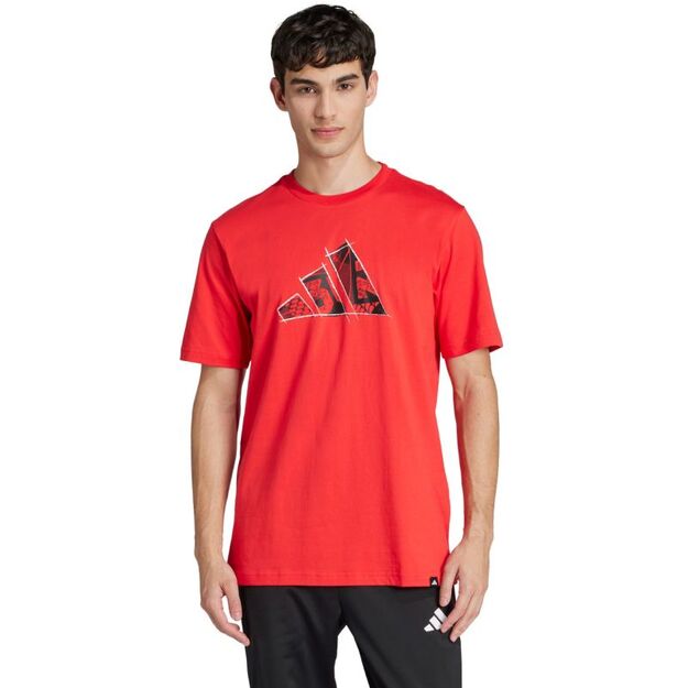 adidas Logo Graphic Men\ s T-Shirt Red JJ3934