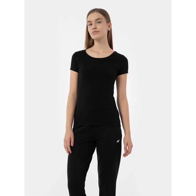 Women\ s regular plain T-shirt 4F 4FMM00TTSHF731-20S