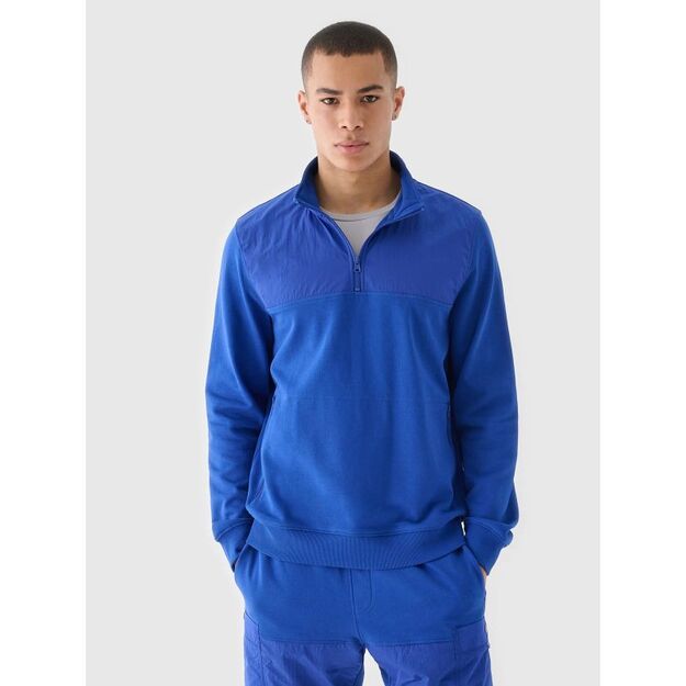 Men\ s sweatshirt without zipper, without hood, 4F 4FRSS24TSWSM2035-36S