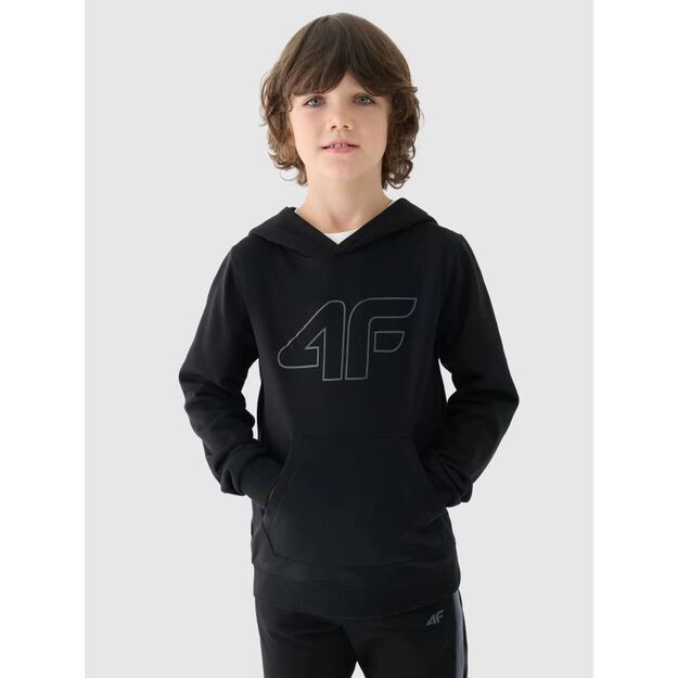 Boy\ s sweatshirt with hood, open, 4F Junior 4FJWMM00TSWSM1292-21S