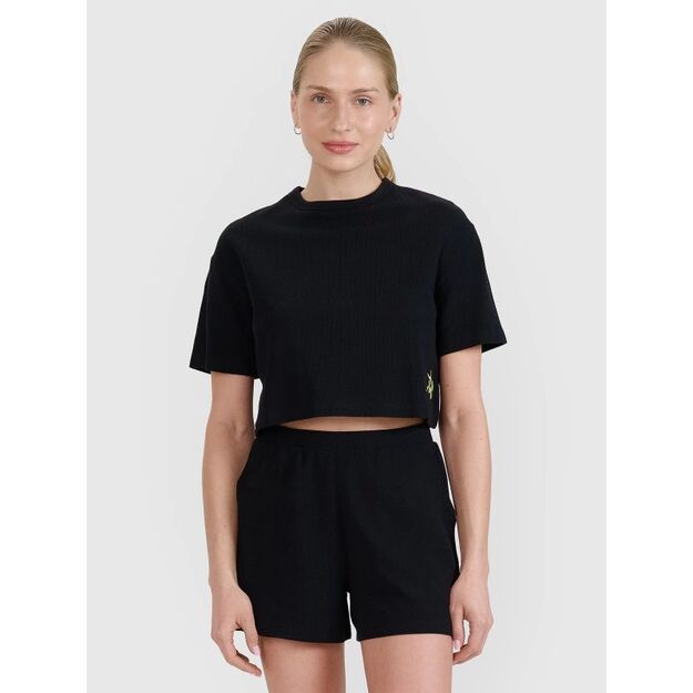 Women\ s crop top t-shirt 4F 4FWSS25TTSHF1977-20S