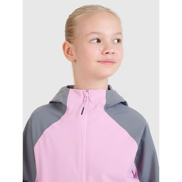 Girls\  trekking jacket NeoDry 5000 4F 4FJWSS25TTJAF676-56S