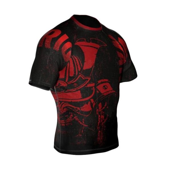 The  Warrior  compression rashguard is made of DBX MORE DRY M material.