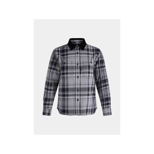 Peak Performance W Heavy Cotton Shirt Black Checkered