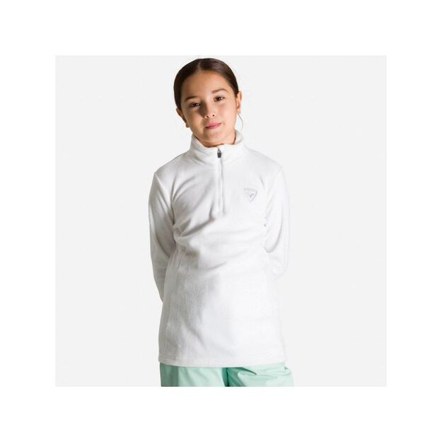 ROSSIGNOL Girl 1/2 Zip Fleece Sweatshirt White