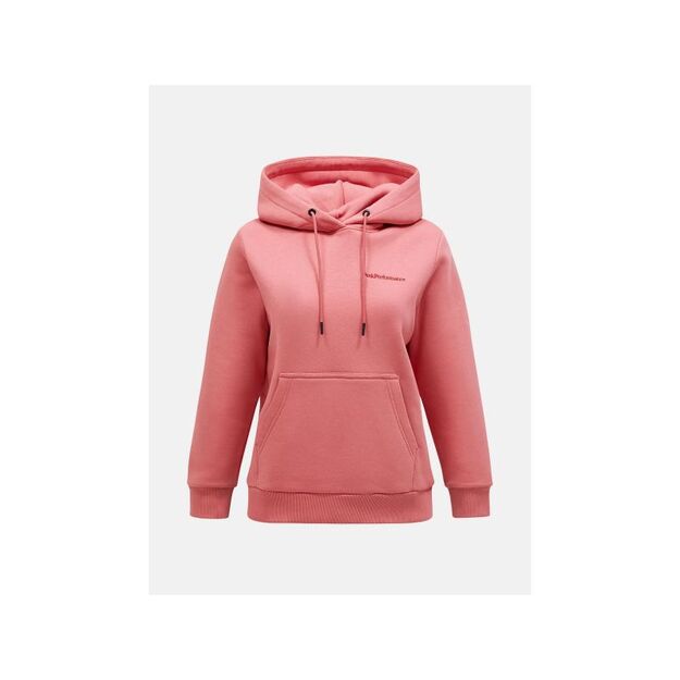 Peak Performance W Original Small Logo Hood Pink