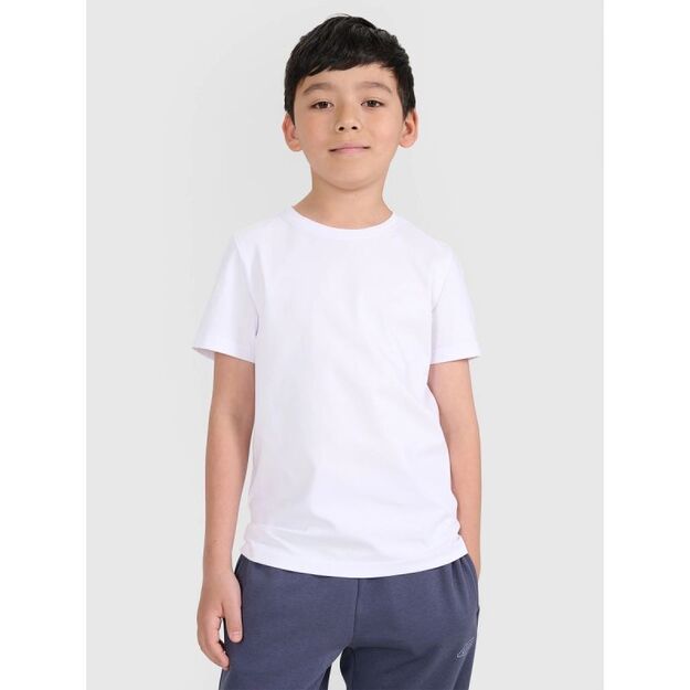 Boy\ s regular plain T-shirt 4F 4FJRMM00TTSHM3254-10S
