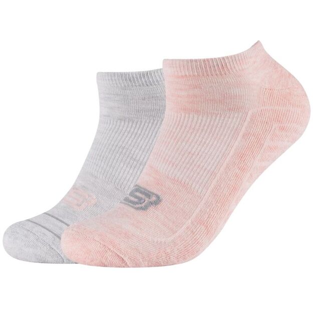 Skechers 2PPK Basic Cushioned Sneaker Socks SK43024-4281 Gray 39-42