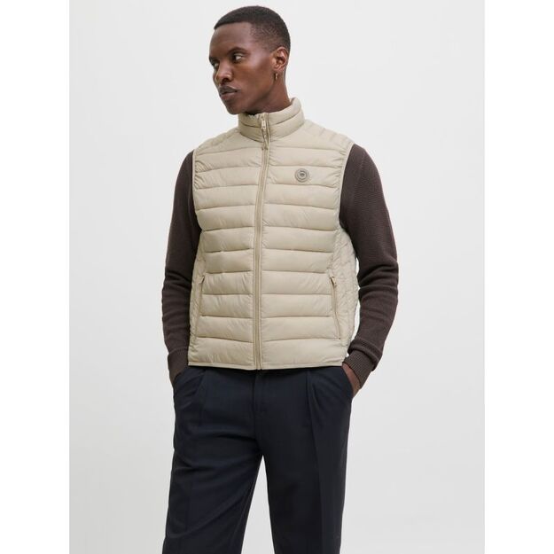 Jack&Jones men\ s vest JJEBRADLEY LIGHT BODYWARMER COLLAR NOO 12280973 CROCKERY