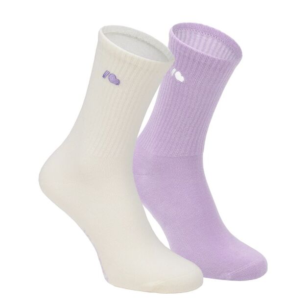 Kubota 2-pack cloud socks purple K25SS-300-001-10-2