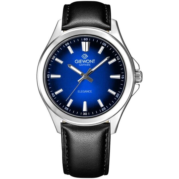 Giewont Elegance Sapphire Men\ s Watch Black and Blue GW5160-A3