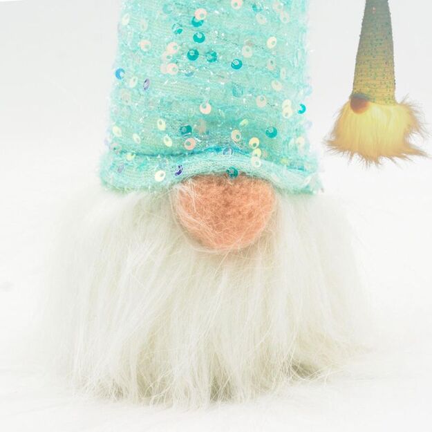 DECORATIVE SANTA CLAUS LED 25CM BLUE