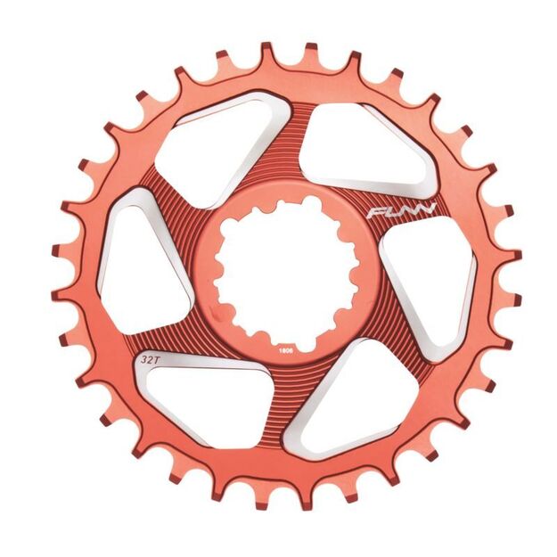 FUNN SOLO DX mechanical chainring red 32T