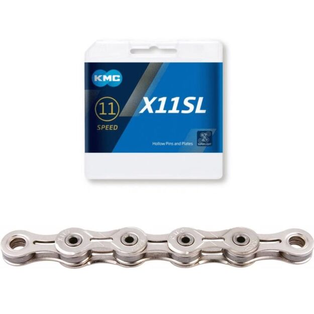 KMC Chain X11\  SL 118 Links Silver Box