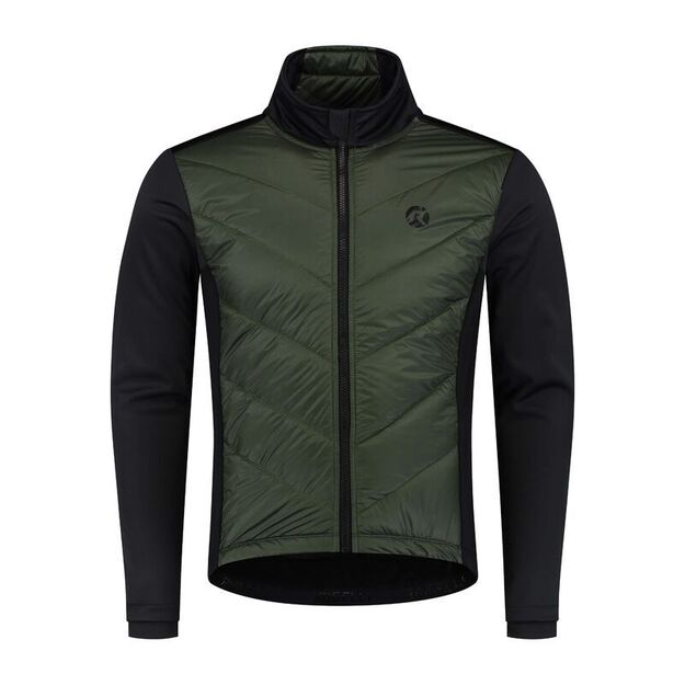 Rogelli WADDED II winter jacket green and black 3XL