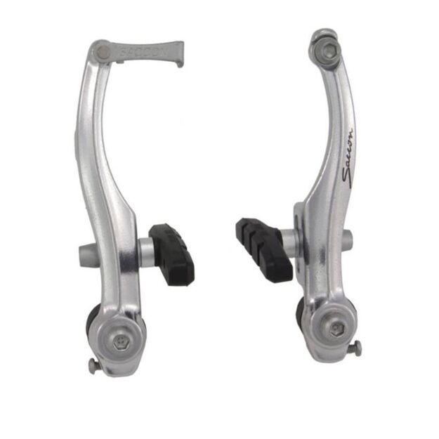 Brake shoes h110 2x90 silver straight spring