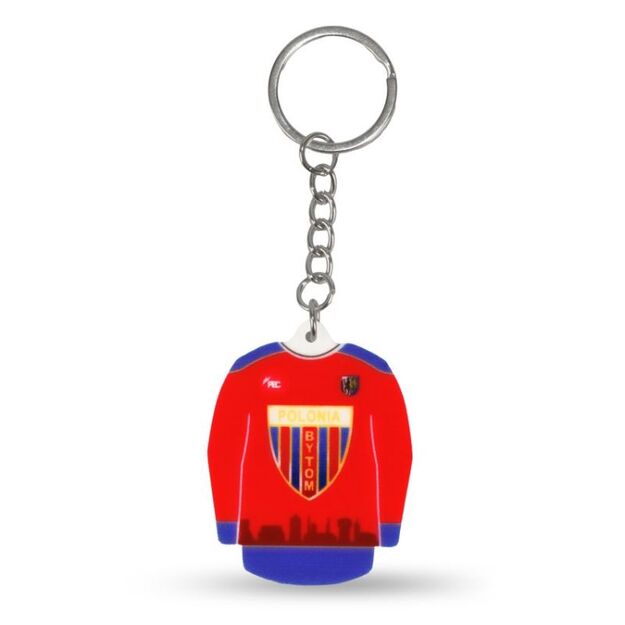 Keychain \ hockey jersey\  Polonia Bytom (Away) SREBBREKH-PB