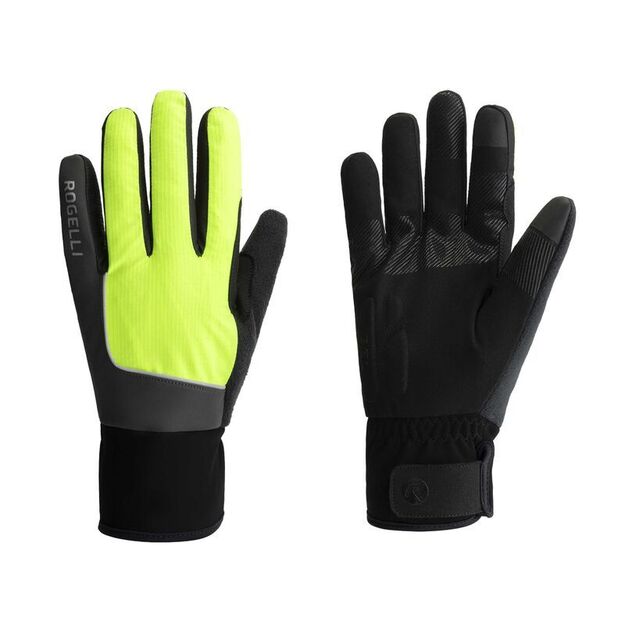 Rogelli winter gloves ESSENTIAL HIVIS fluo 2XL