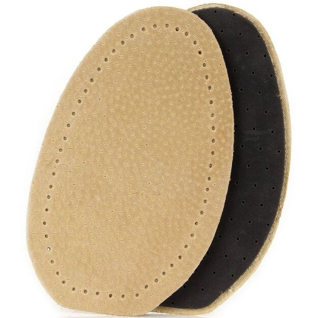 Coccine leather half-inserts on latex DA0190