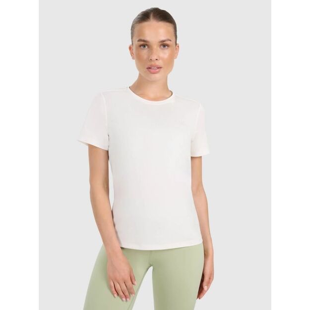 Women\ s quick-drying regular training T-shirt 4F 4FWAW25TFTSF1516-12S