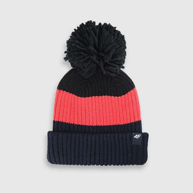 Children\ s winter hat with pompom 4F 4FJWAW25ACAPM660-92S