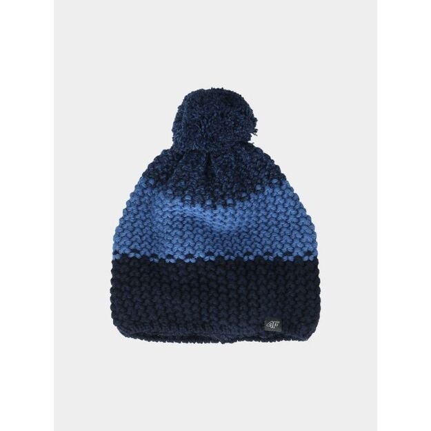 Men\ s winter hat with pompom 4F 4FWAW24ACAPM461-33S