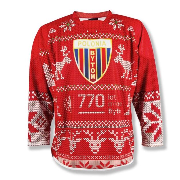 Replica of the Polonia Bytom Christmas match sweatshirt M SREBBSPREP24-XMAS
