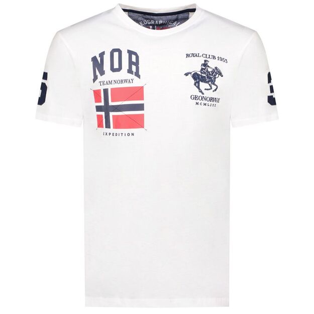 Geographical Norway Jequestre T-shirt 254 M SY1305H/GN-White