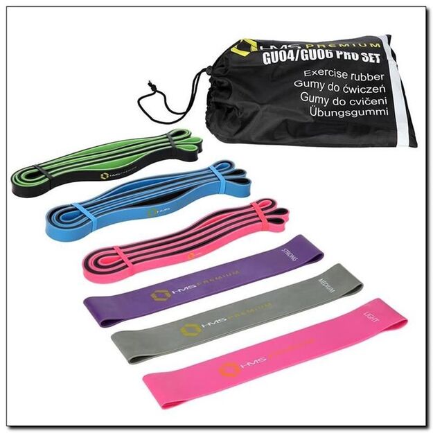 Exercise bands - HMS GU04GU06Pro set 17-33-121