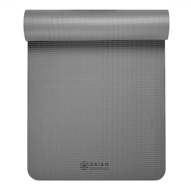 Gaiam 10mm Fitness Mat with Strap