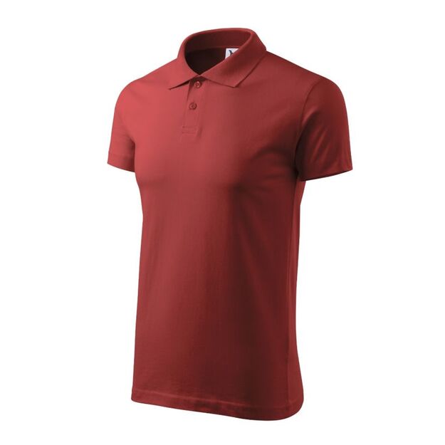 Malfini Single J. M MLI-20213 Burgundy Polo Shirt
