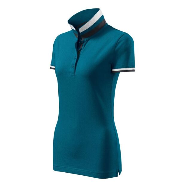 Malfini Collar Up W Polo Shirt MLI-25793 petrol blue