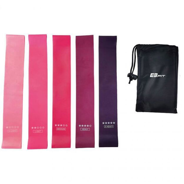 Fitness Crosfit mini Band 5in1 EB FIT 1028859 exercise band set
