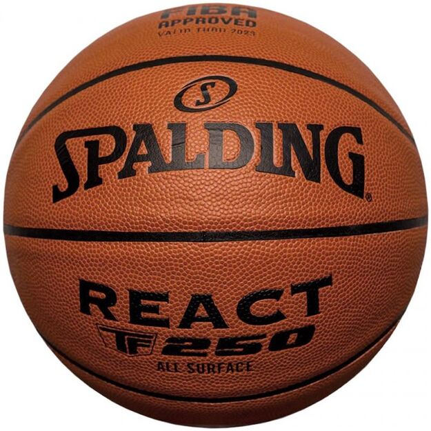 Spalding React TF-250 Logo Fiba Basketball 76967Z
