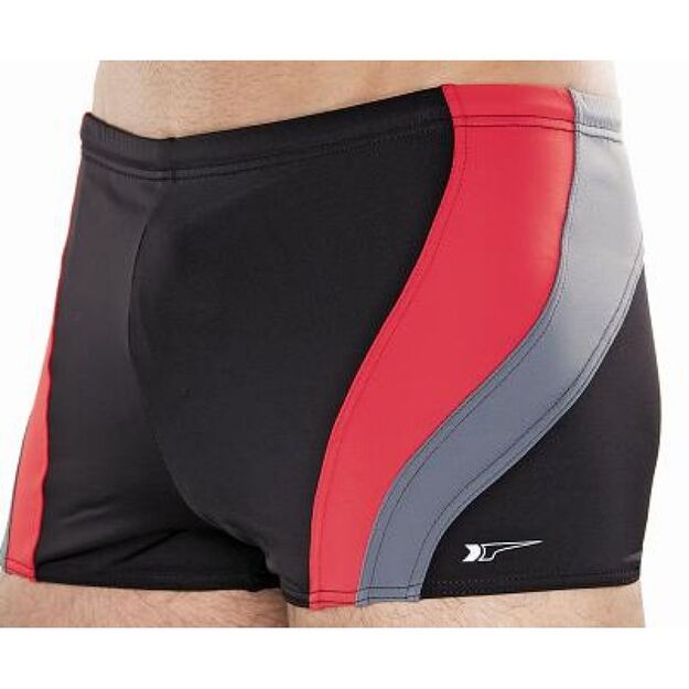 Men\ s swimming trunks 034 black-red M