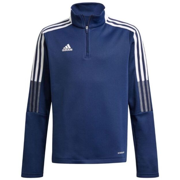 adidas Tiro 21 Warm Top navy blue kids\  sweatshirt GK9672