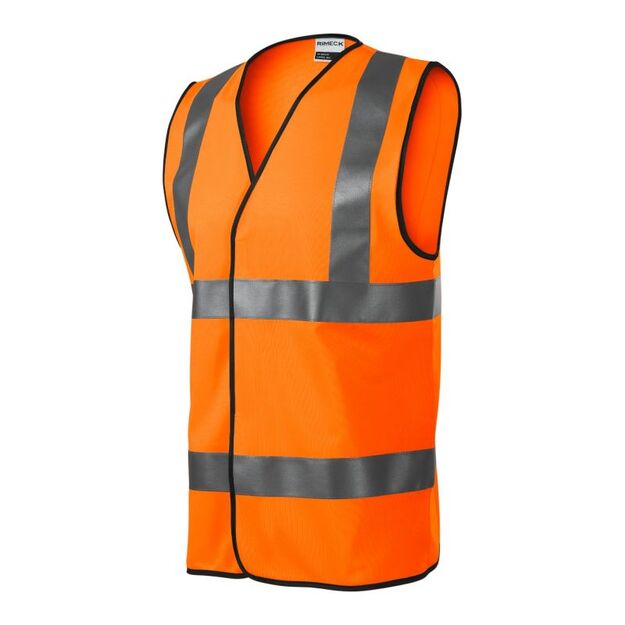 Unisex HV Bright Reflective Vest (Fluorescent Orange)