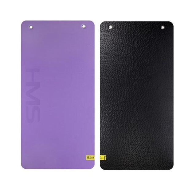 HMS Premium MFK01 Violet Black Club Fitness Mat with Holes