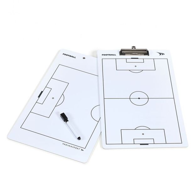 Small white tactical board - football