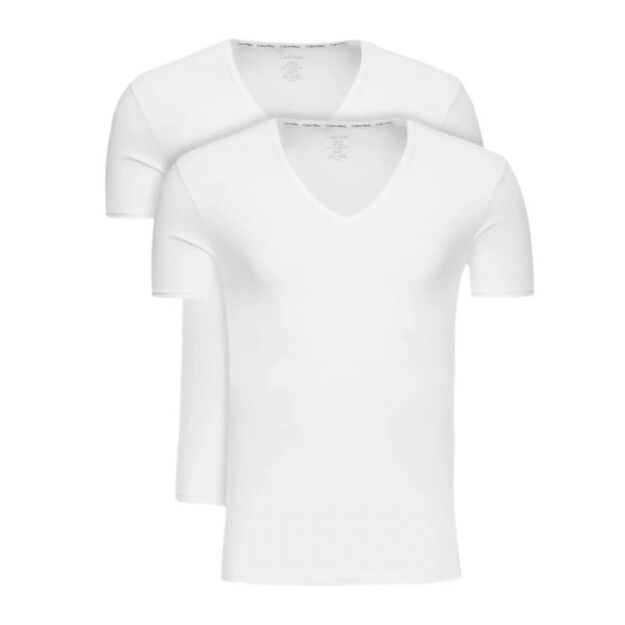 Calvin Klein V Neck Slim Fit T-Shirt M 000NB1089A