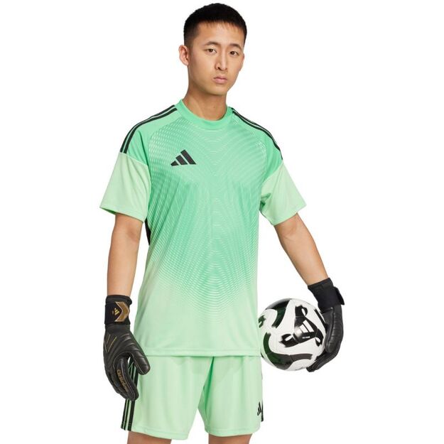 adidas Tiro 25 Competition Jersey Short Sleeve Men\ s Goalkeeper Jersey Green JI9716